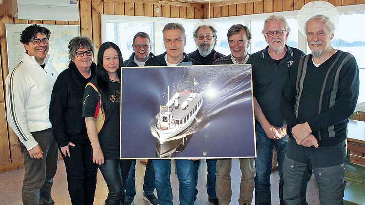 Styrelsen och marknadsgruppen fr. v. Marcus Hedenstedt, Eva Hofstrand, Linda Adamsson, Manfred Johansson, Per Nilsson, Martin Lindfors, Jan Nord, Sten-Åke ”Stenna” Holmström och Henrik Jakenberg.