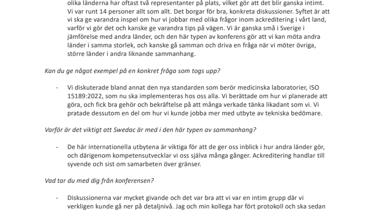 Värdefullt utbyte på nordisk-baltisk konferens