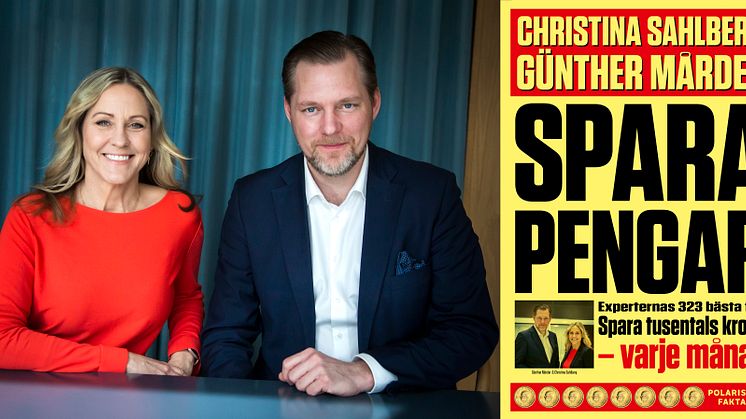 Christina Sahlberg, sparekonom på Compricer, och Günther Mårder, VD för Företagarna, har skrivit en bok ihop. 
