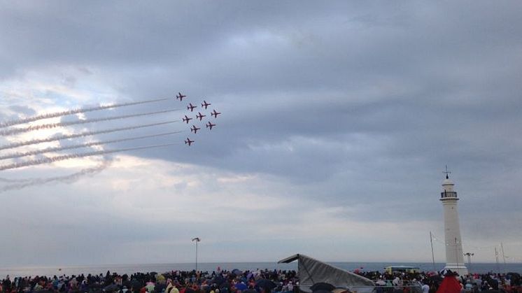 The Red Arrows at this year's Sunderland Airshow