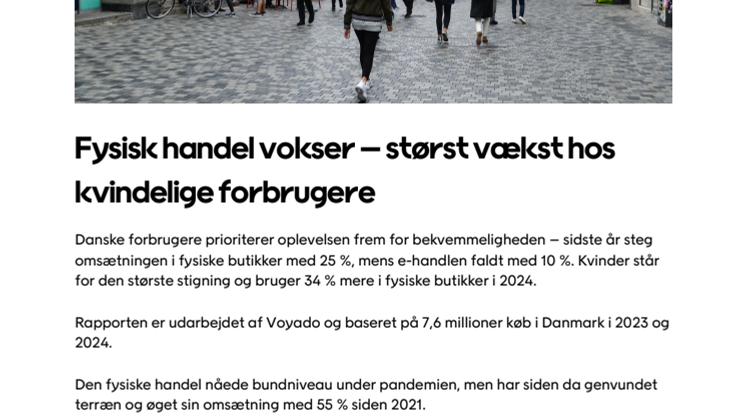 Danmark Fysisk handel vokser – størst vækst hos kvindelige forbrugere .pdf