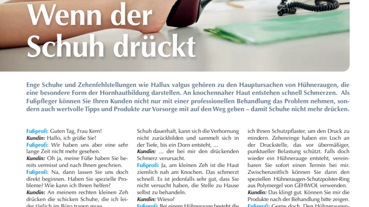 Das Beratungsgespräch: Wenn der Schuh drückt