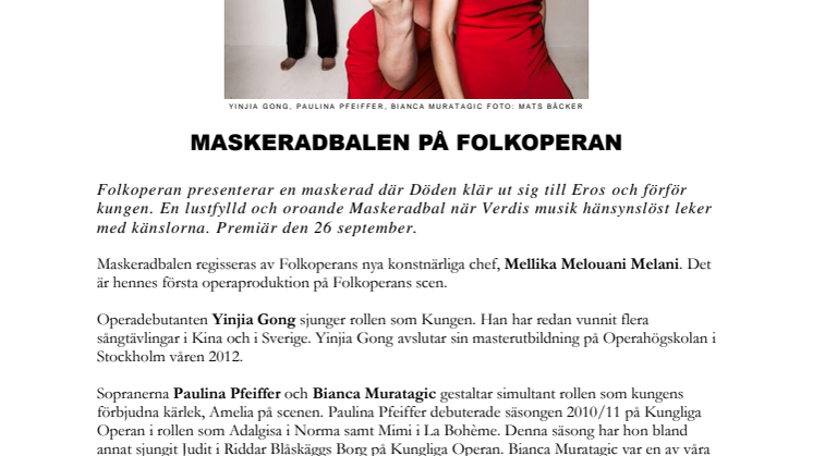 Maskeradbalen på Folkoperan