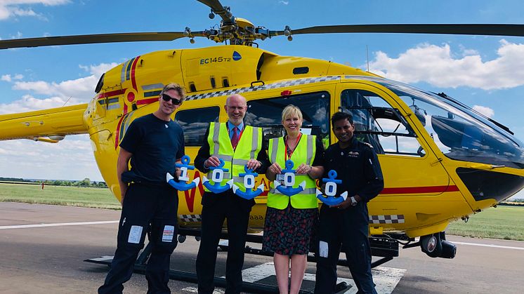 Fred. Olsen-related companies support the East Anglian Air Ambulance with a further £10,000 donation