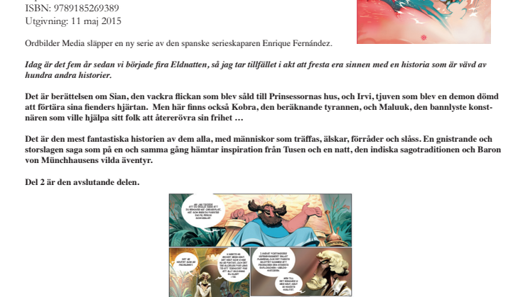 Sagor från kobrans tid : 2. Revolution – Enrique Fernández – utkommer 11 maj (seriealbum)