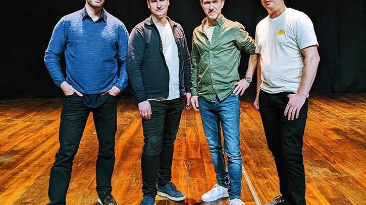 Nordic Percussion Group med Patrick Raab, Johan Bridger, David Hildebrandt och Morten Friis spelar på Lill-lördag på Palladium 13 september. Foto: Nicklas Raab