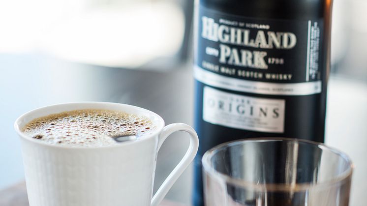 Highland Park och prisbelönt kafferosteri gör kaffe för att skapa den ultimata avecen