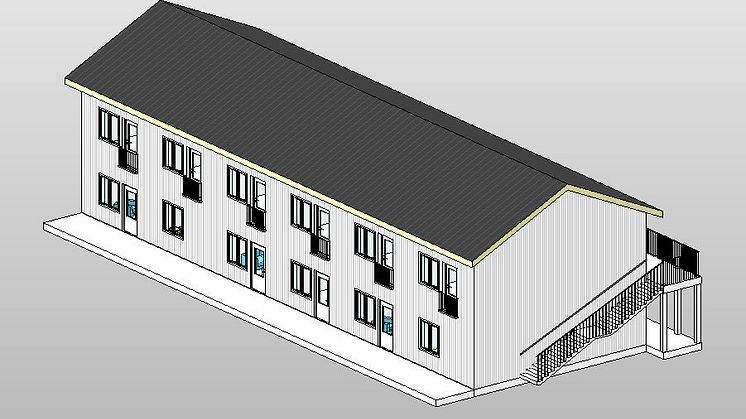 Sveabyggen bygger monteringsfärdiga hyreshus i Norrtälje