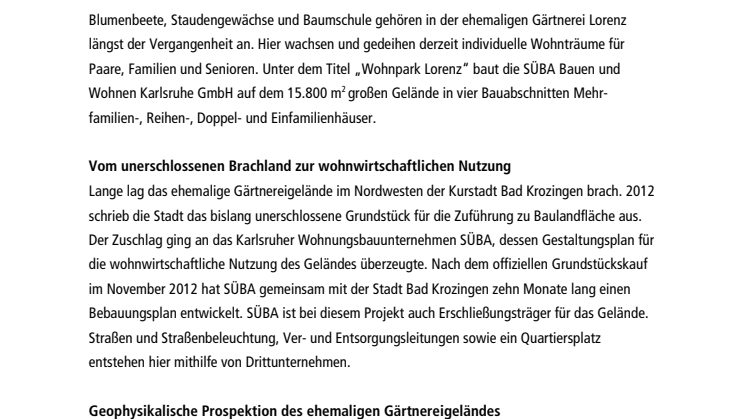 In Bad Krozingen wachsen neue Wohnträume