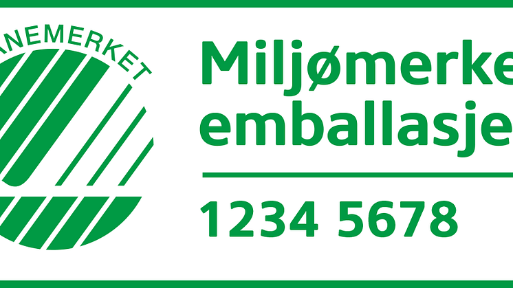 Eksempel på logo for svanemerket drikkevareemballasje