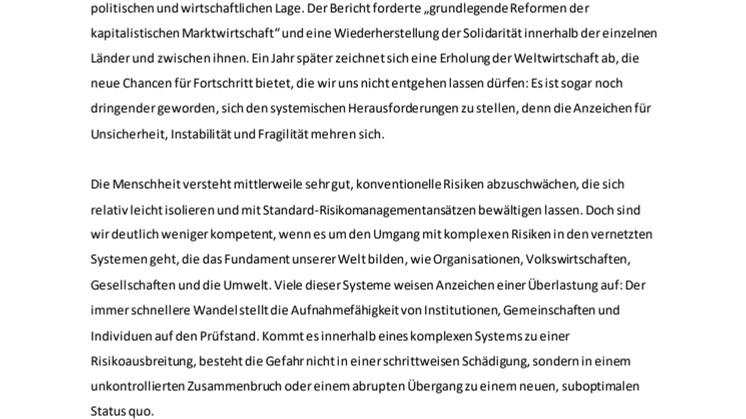 Wie Unternehmen globale Risiken in 2018 handhaben können
