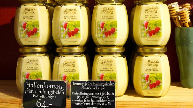 Viktoria Bassanis honung från Hallongårdesn odlingar. Foto: Anna Lind Lewin.