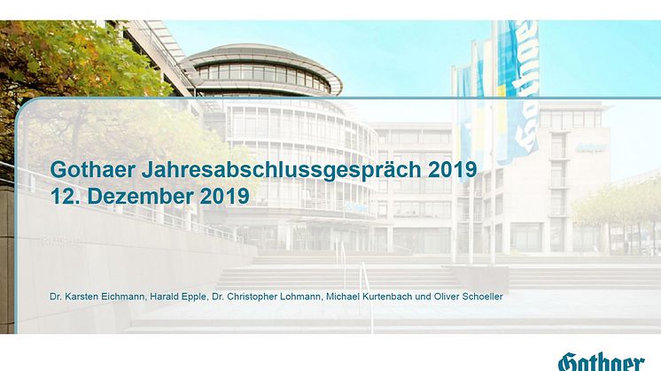 Gothaer geht mit erfolgreicher Bilanz 2019 ins Jubiläumsjahr
