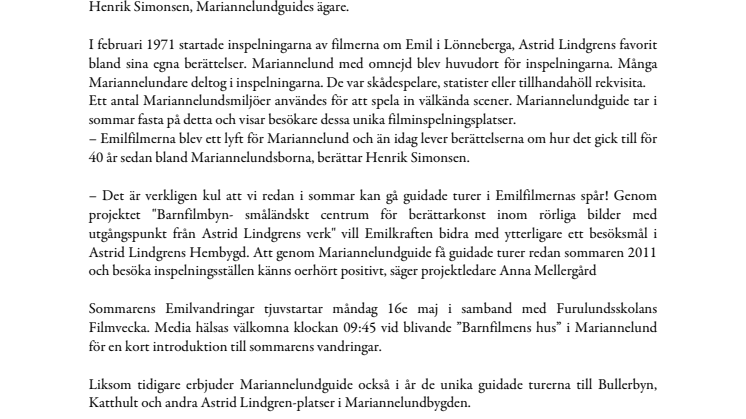 Emilvandringar i Mariannelund