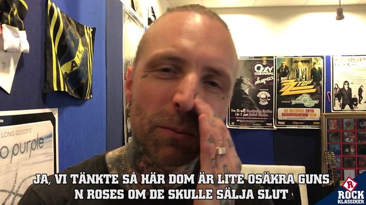 Nicke Borg släpper nyheten i Rockklassiker