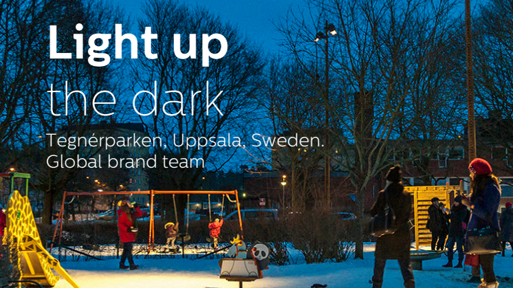 Light up the dark Tegnérparken, Uppsala, Sweden. 