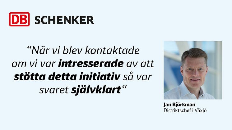 Jan Björkman, Distriktschef i Växjö, DB Schenker