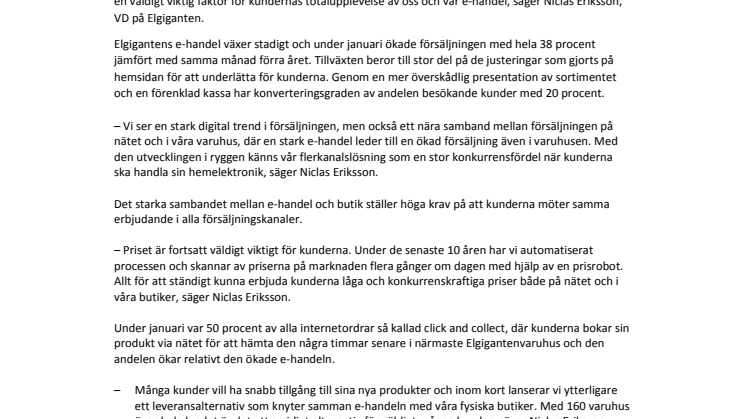 Elgiganten byter betalningspartner för smidigare e-handel 