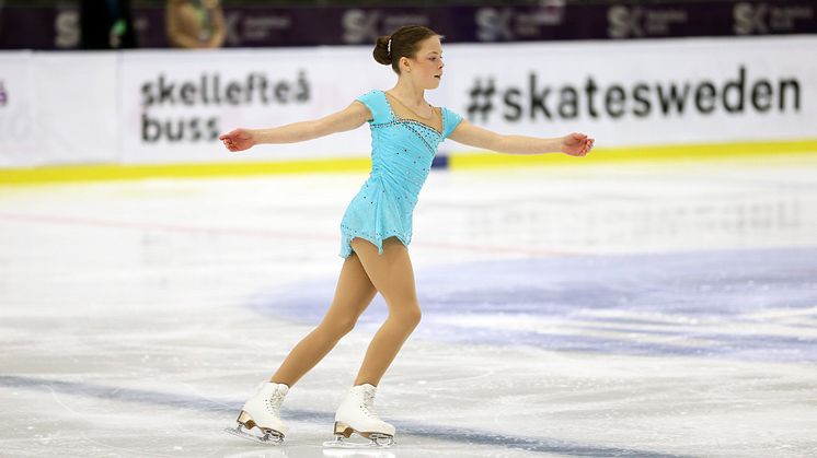 Selma Ihr är en av åkarna som har chans att ta hem guldet i juniordamernas final.