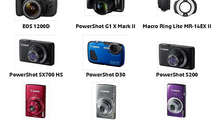 Nye kameraer og tilbehør fra Canon gir alle mulighet til å ta neste steg 