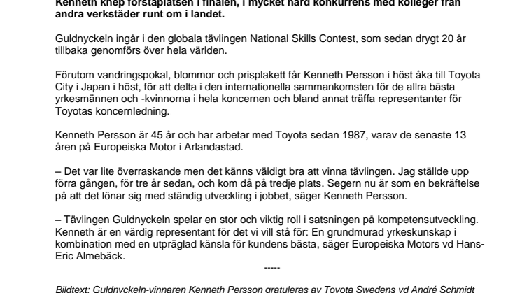 ​Kenneth Persson är Sveriges skickligaste fordonstekniker