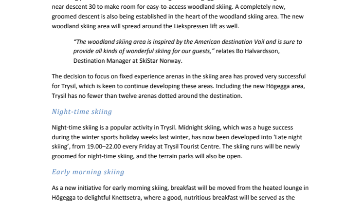 Trysil News 2014/2015