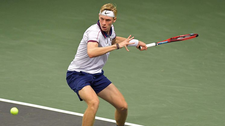 Denis Shapovalov at the quarter final at Stockholm Open 2021