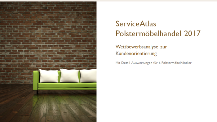 Kundenorientierung bei Polstermöbelhändlern