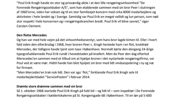 Markant rengøringsveteran er sovet ind 