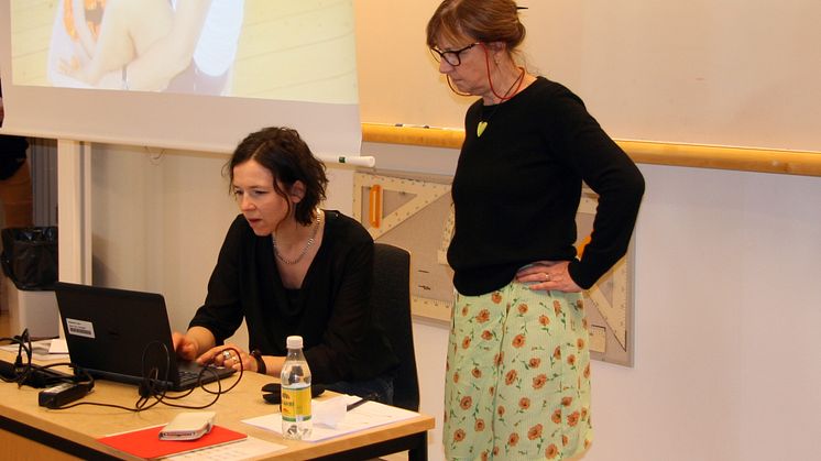 Charlotta Isaksson och Elisabet Björquist deltog i en inspirationsdag för personal som möter barn och unga med funktionsnedsättningar.