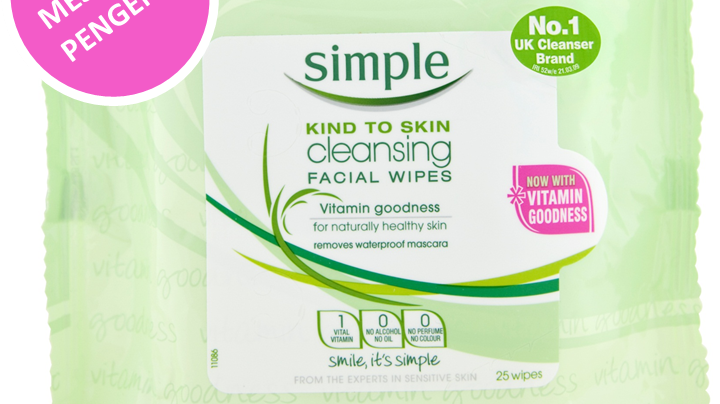 Simple wipes kåret til "Beste kjøp" i Kamilles test av renseservietter!