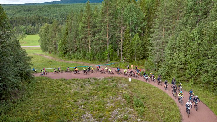 Cykelvasan Öppet Spår 2023 första backen Sälen