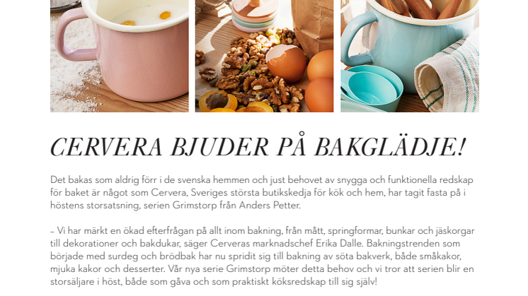 Cervera bjuder på bakglädje