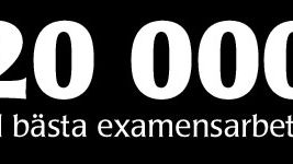 20 000 till bästa examensarbetet! 