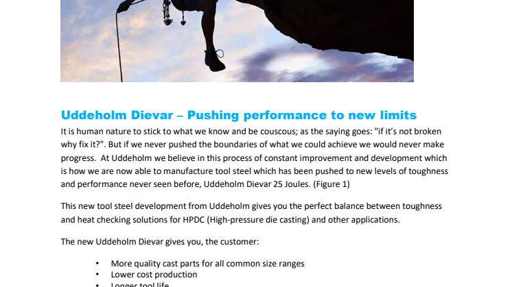 New technical article: Uddeholm Dievar – pushing performance to new limits