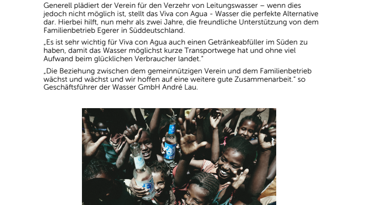 Kurze Transportwege für bestes soziales Wasser - Viva con Agua in Süddeutschland
