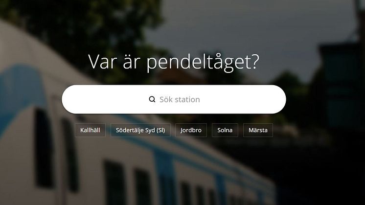 Pendelkoll.se är en gratistjänst som visar för resenärer aktuell tid till nästa tåg vid den Pendeltågsstation de vill åka från.
