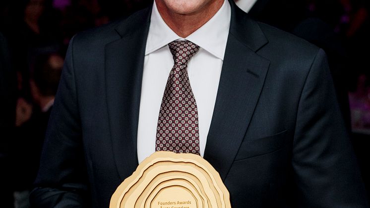 Stig Engström, grundare av Engcon, med priset