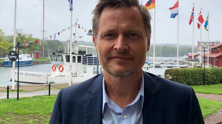 Magnus Hollwin, ny marknads- och kommunikationschef på AB Göta kanalbolag.
