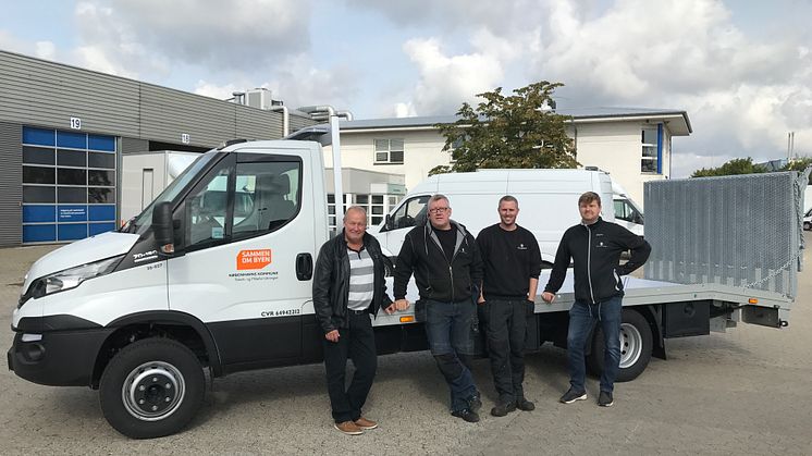 Specialbygget 70C18H A8 /P knækladsbil til Københavns Kommunes Teknik og miljøforvaltning.