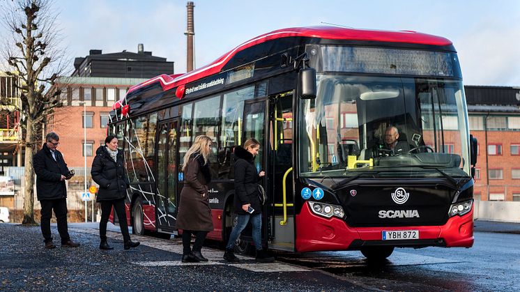 Unik elbuss - snart i SL:s busstrafik