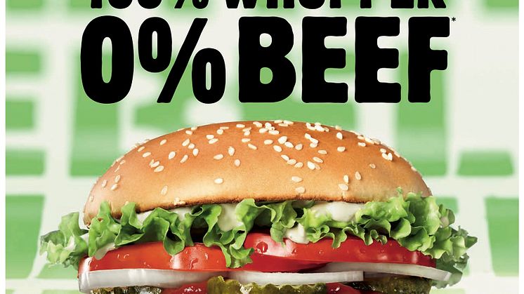 Rebel Whopper® - Ab heute führt auch BURGER KING® einen pflanzlichen Burger in allen deutschen Restaurants