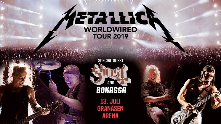 METALLICA VENDER TILBAKE TIL NORGE I 2019!