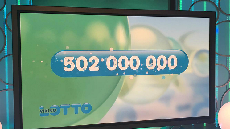 Forrige uke passerte premiepotten i VikingLotto en halv milliard kroner. Det har aldri skjedd før.  Foto: Lars Hulleberg