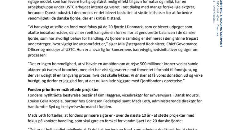 USTC stifter Fjordfonden til genopretning af danske fjorde_PRESSEMEDDELELSE.pdf