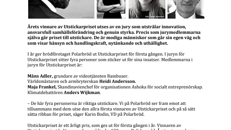 Armbryterska och Bambusers grundare i juryn för Utstickarpriset