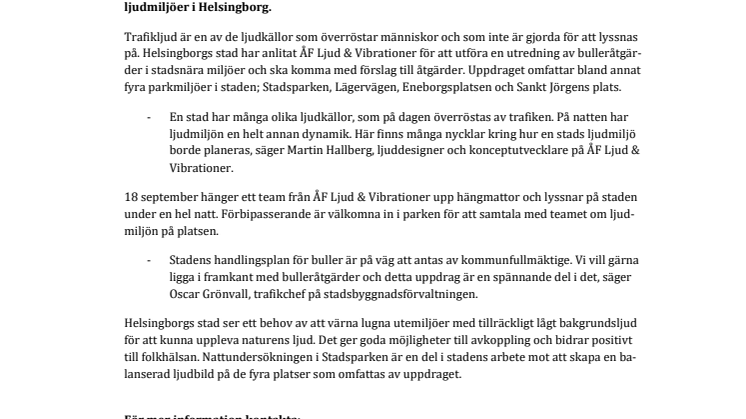 Hur låter Helsingborg?