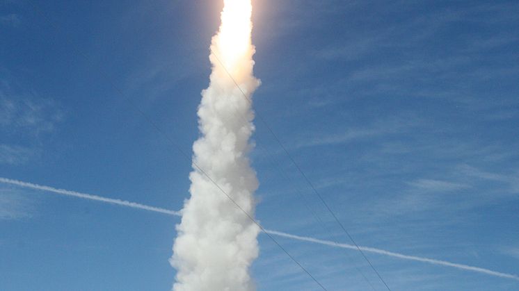 The Hi-C imager being fired into the Earth's atmosphere from a New Mexico missile range