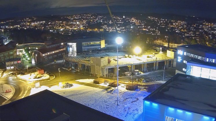 The construction of Morrow Research Center. Photo: J. B. Ugland.