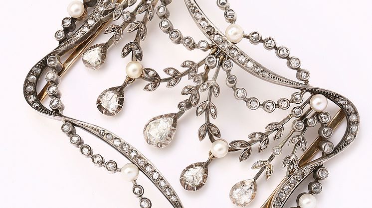 Belle Époque vedhæng/choker. 